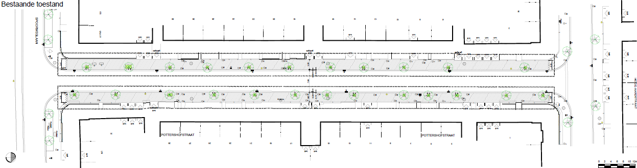 Plan huidige toestand Pottershofstraat